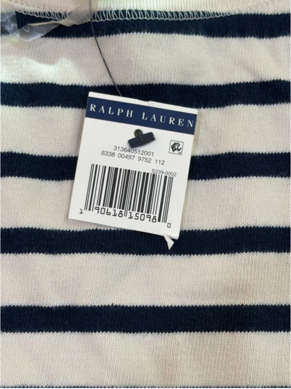 Polo Ralph Lauren Girls Striped Paint Splatter Sweatshirt Size M 8–10 NWT